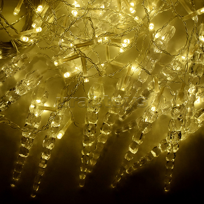 Электрогирлянда Бахрома, 3м, 96 ламп, теплый
