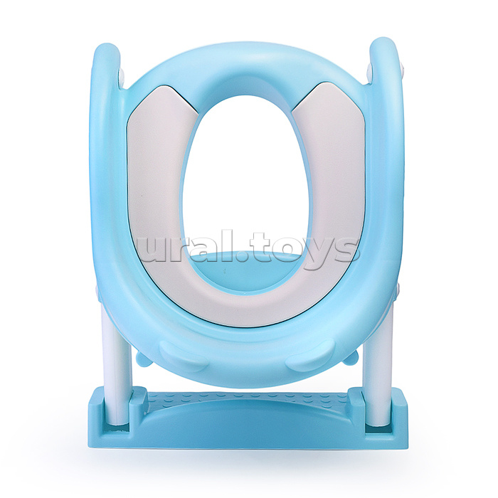 Детская накладка на унитаз со ступенькой (голубой)