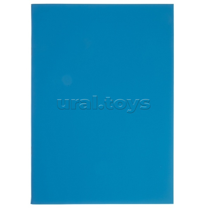 Тетрадь 48л. А4 клетка "Небесная лазурь" на скобе запечатанный титульный лист Soft-touch SoloMatte