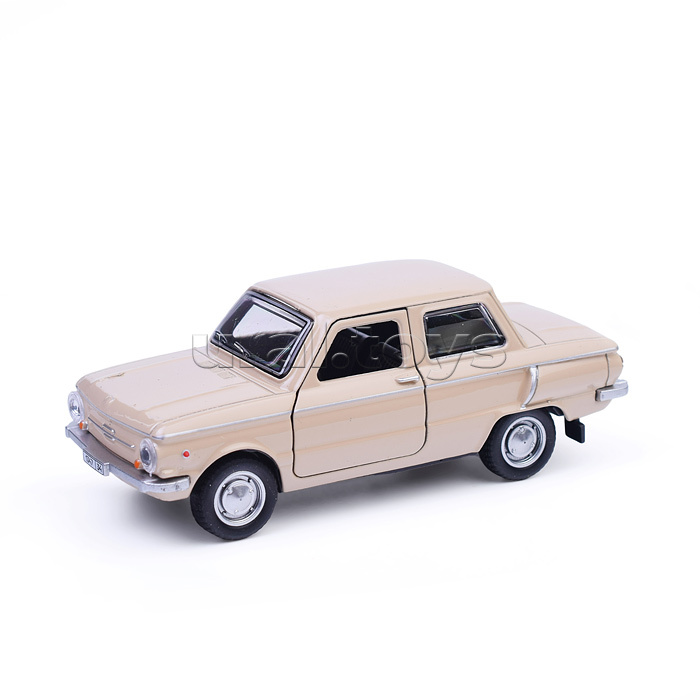 Машина металл ЗАЗ-968А "Запорожец" 12 см, бежевый, инерц., в коробке