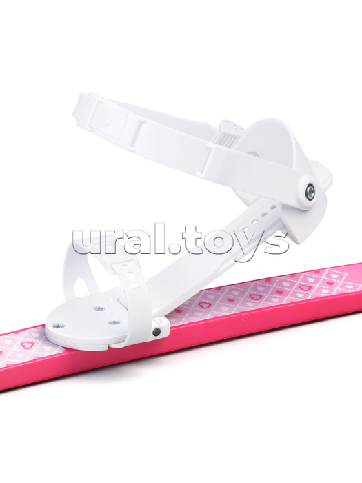 Лыжи детские "Подружки" ROCKET SKI JUNIOR 90/90 см, универсальное крепление, с палками