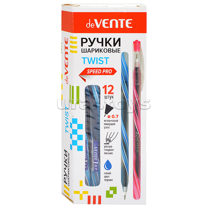 Ручка шариковая "Twist" серия Speed Pro, d=0,7 мм, ультра гладкое письмо, синяя