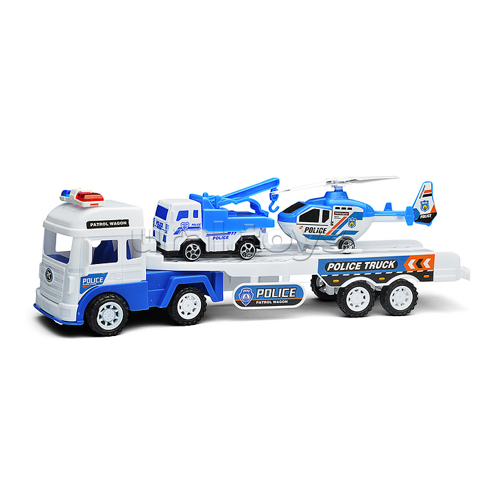 Автовоз "Полиция" с техникой, под колпаком