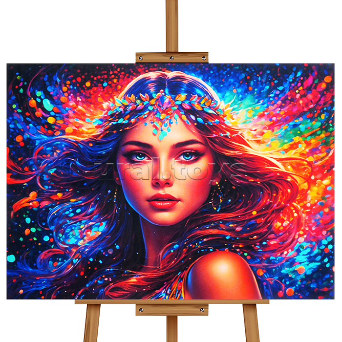 Картина по номерам "Кот в камышах" 50*40 см