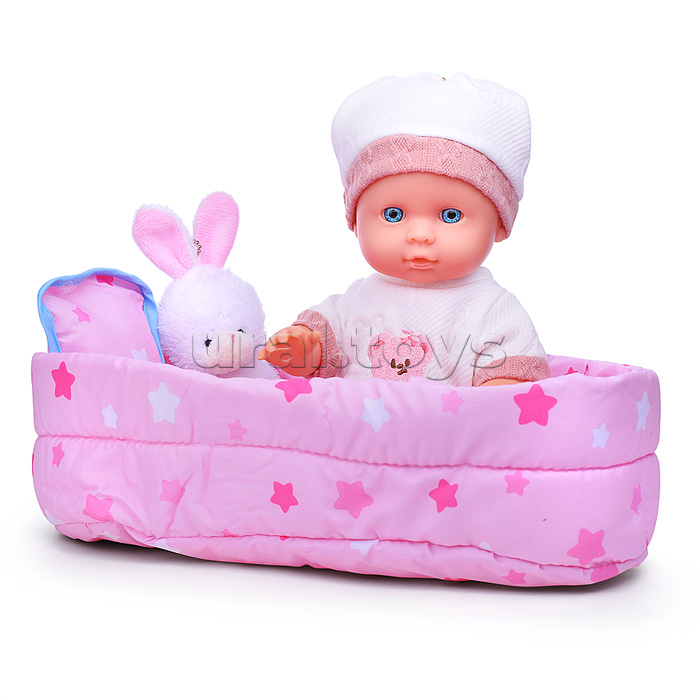 Пупс "Саманта" (пьет, писает) с аксессуарами, в коробке