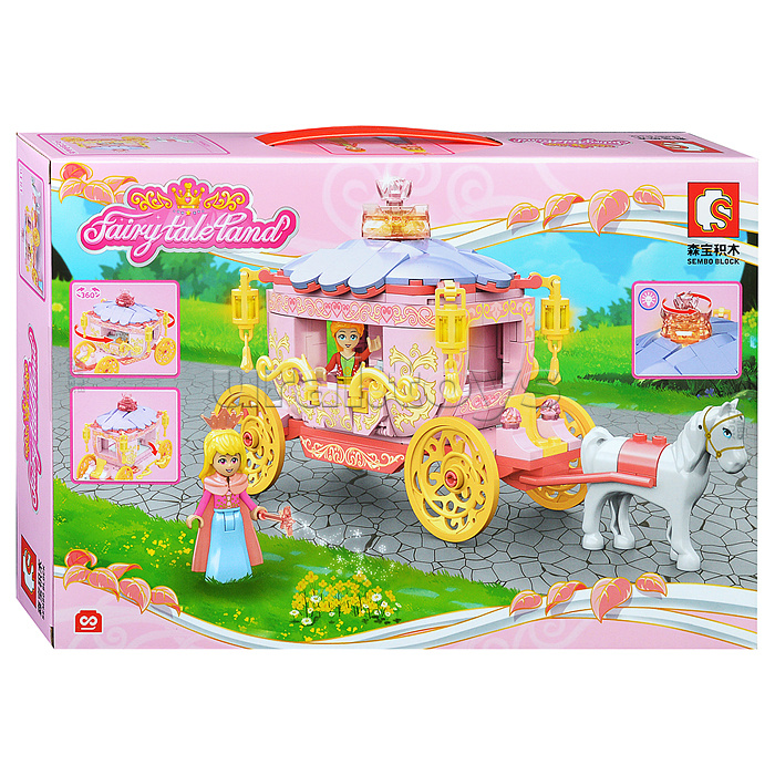 Конструктор "Карета для принцессы" (342 дет.) в коробке