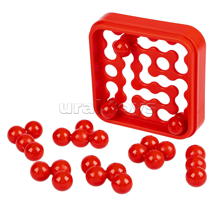Игра настольная логическая "IQ-Кейс", цвет красный