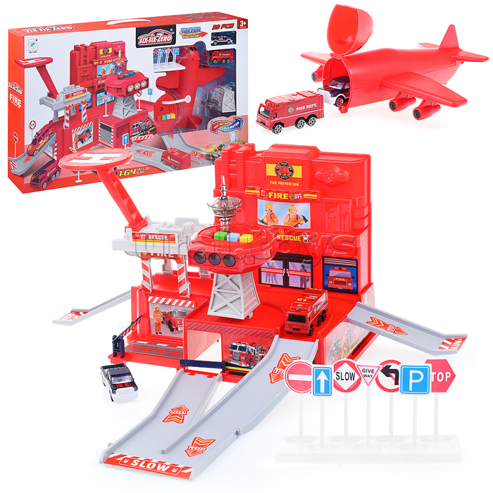 Игровой набор "Аэропорт" в коробке (красный)