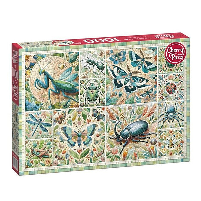 Пазлы 1000 "Насекомые, коллаж"
