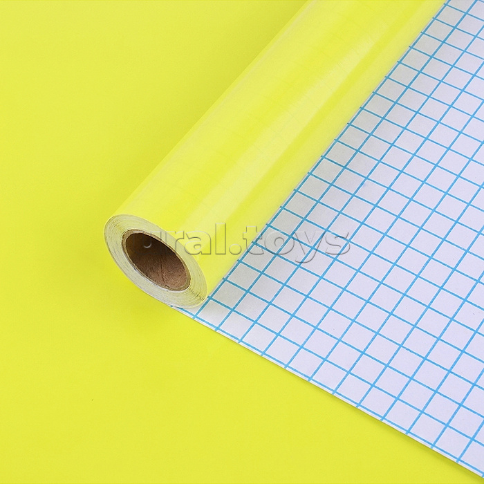 Пленка самоклеящаяся матовая "deVENTE. REPAIR & CRAFT" 60x300 см, PVC 80 мкм, в рулоне, желтая неоновая