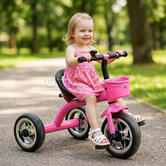 Велосипед 3-х колесный, розовый