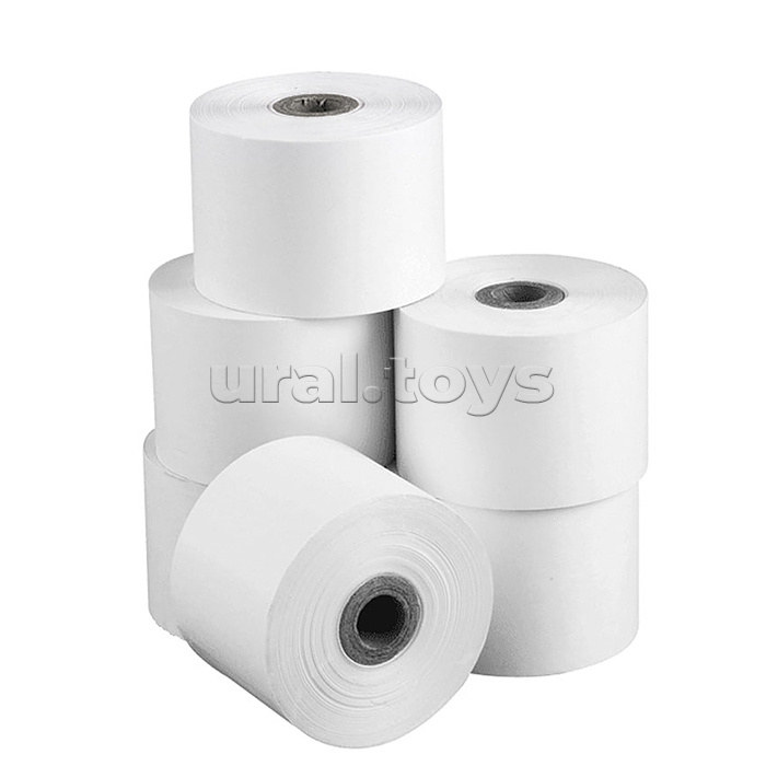 Чековая лента термочувствительная 48 г/м², 57 ммx40мx12 мм (37м) термослой наружу