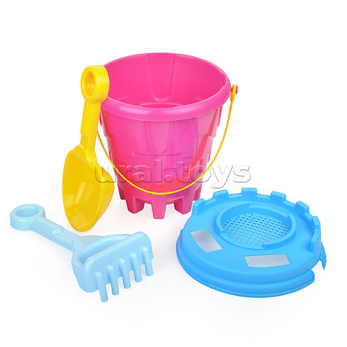 Набор песочный №7 (ведро+лопатка+грабли)