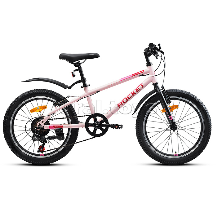 Велосипед 20" Rocket Crux 1.0 , цвет розовый, размер 11"
