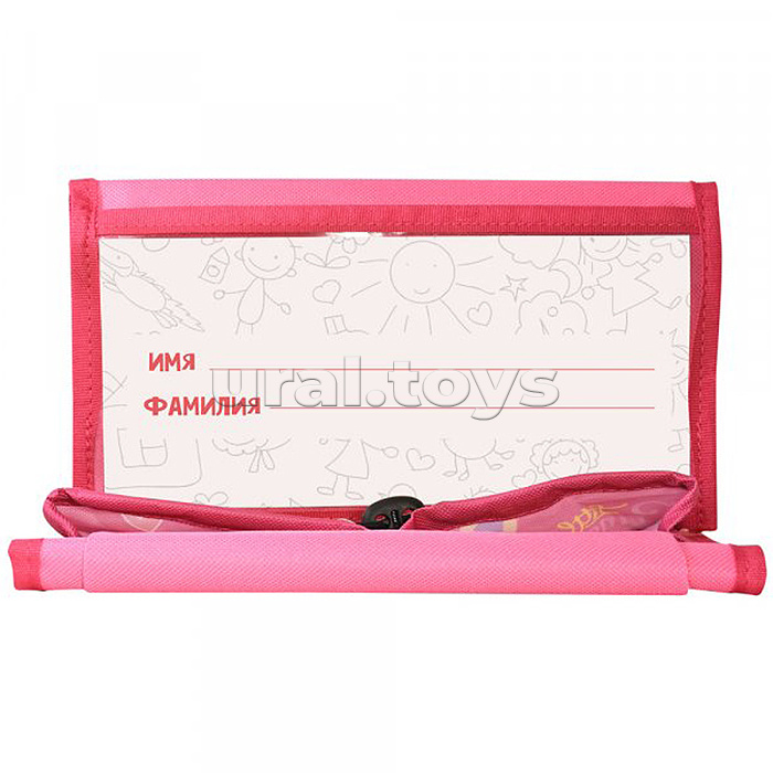 Кармашки-органайзер в шкафчик для детского сада 5 карманов 83x24 см розовый