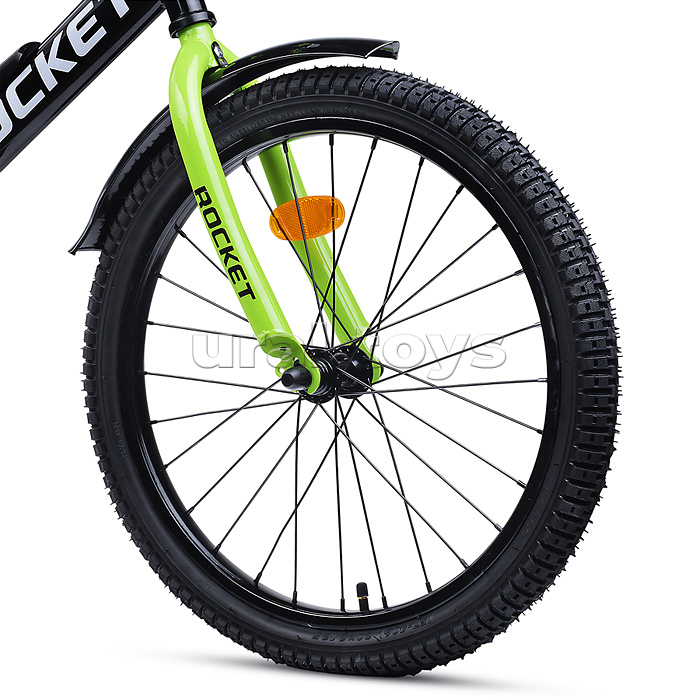Велосипед 18" Rocket Phoenix, цвет черно/зеленый