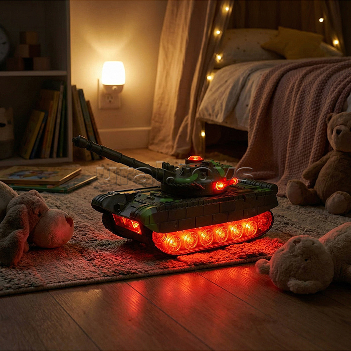 Танк "Шторм" на батарейках, в коробке