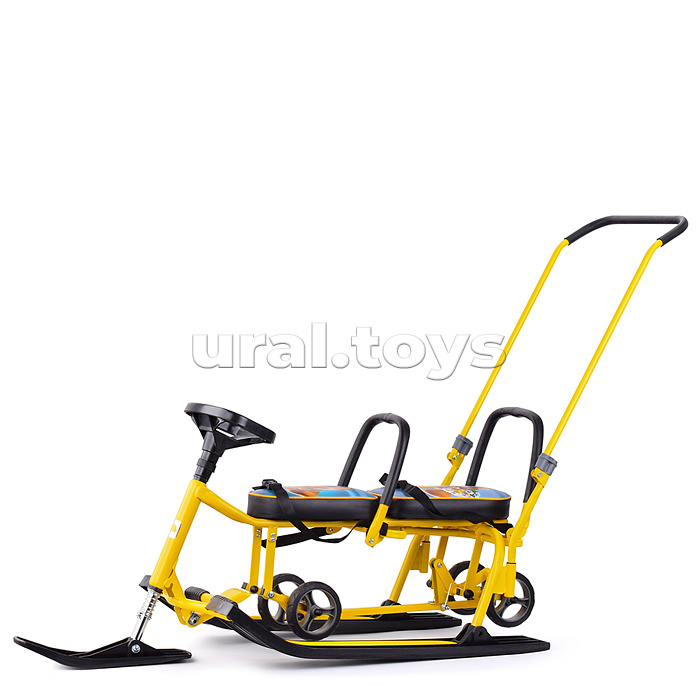 Игрушка Снегокат детский 507 "TWINS BABY Wheel" для двоих (Слоненок)