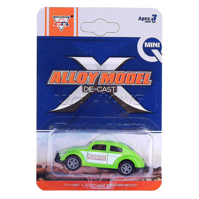 Машина "Кто быстрее" металл. на листе