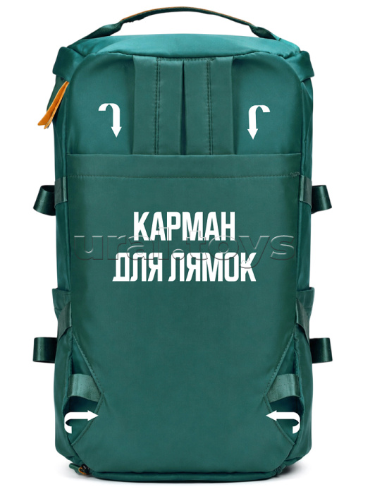 Сумка спортивная  (рюкзак) цвет зеленый