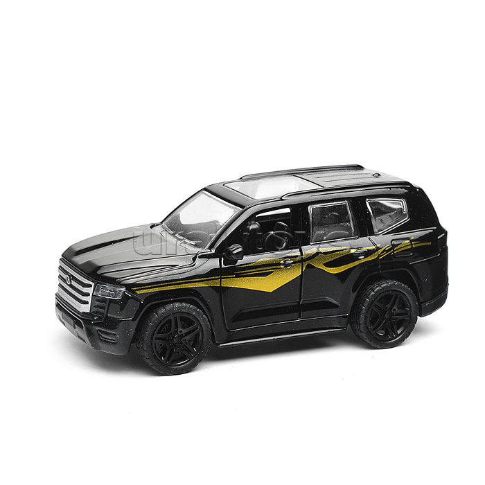 Чёрная инерционная машинка с люком die-cast, 1:32, открывающиеся двери Чёрная инерционная машинка с люком die-cast, 1:32, открывающиеся двери