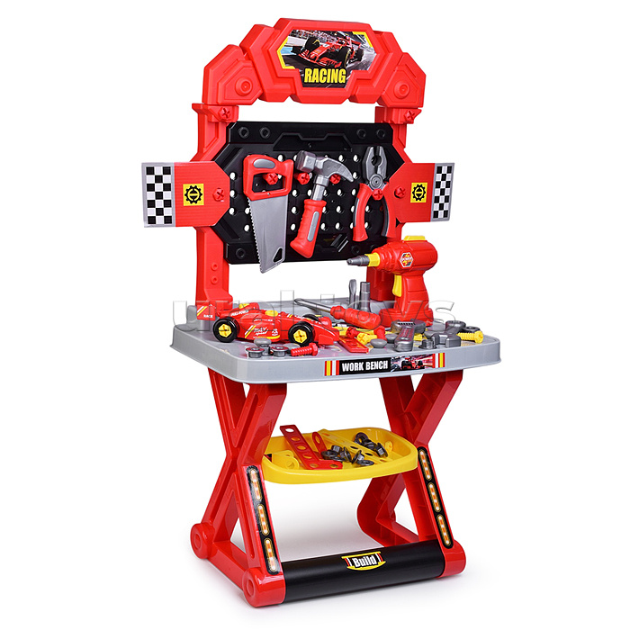 Набор инструментов "Механик" ( цвет красный) в коробке