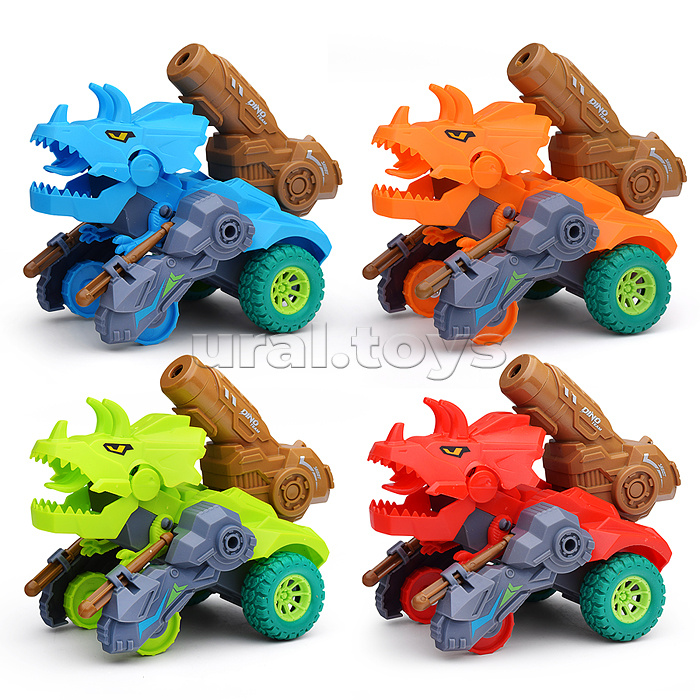 Машина "Трицератопс" в ассортименте, в коробке