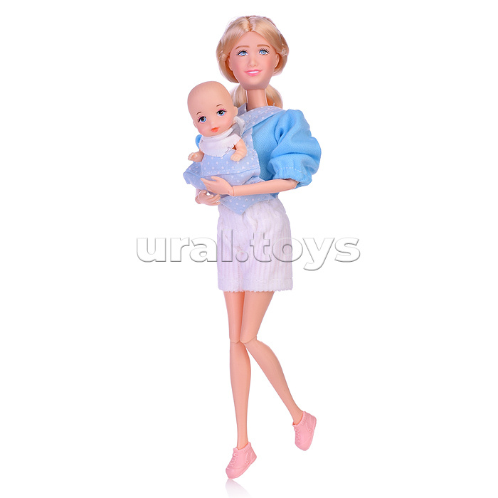 Набор кукол "Мама с малышом" в коробке