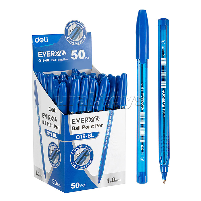 Ручка шариковая корп.синий d=1мм чернила син.