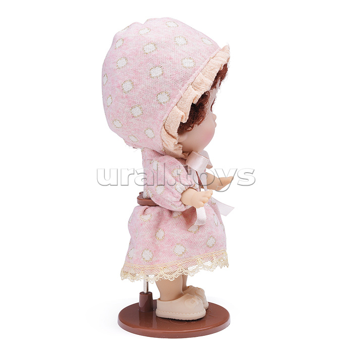 Виниловая кукла Baby Cute Maxi с подставкой, 18 см