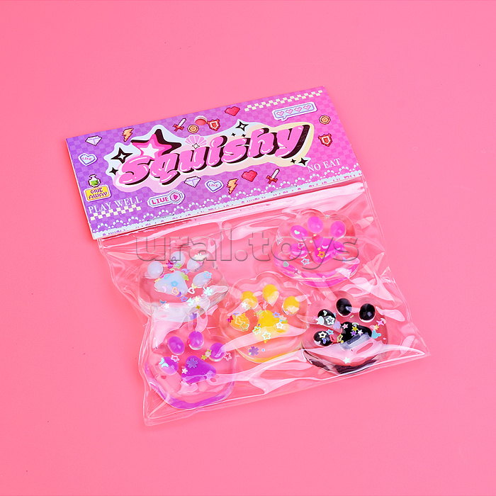 Игрушка-антистресс "Лапа с декором""