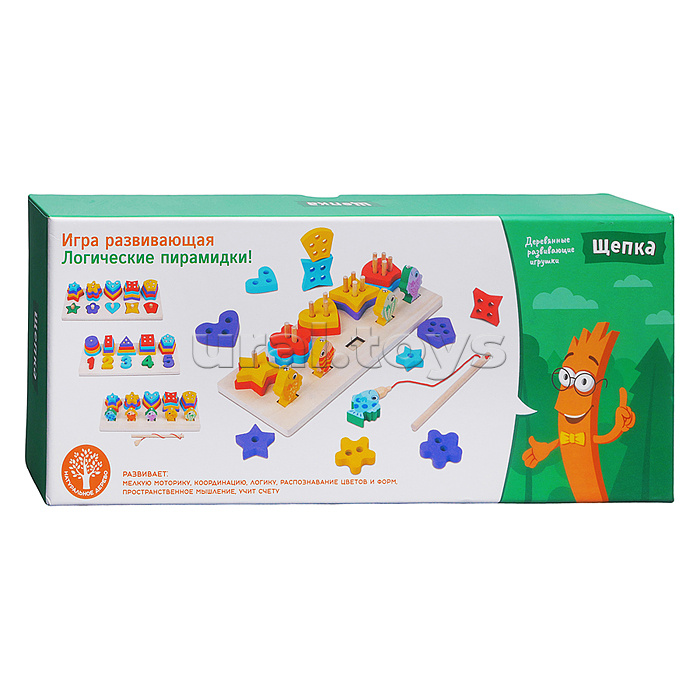 Игра развивающая "Фигурная рыбалка" в коробке