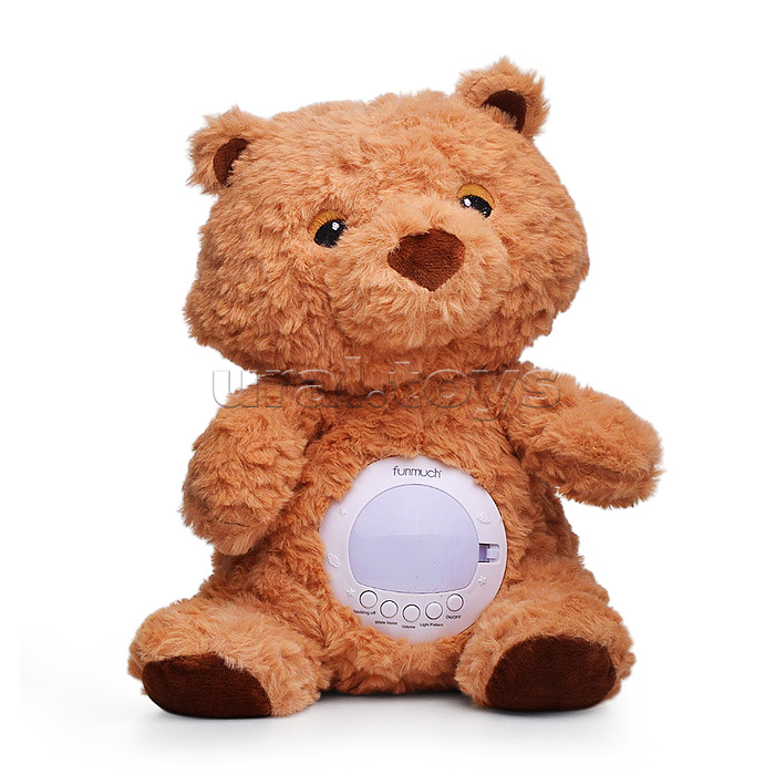Медведь "Плюшевый друг" свет, звук, в коробке
