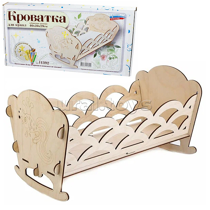 Кроватка для кукол "Gold Fish" в подарочной упаковке Кроватка для кукол "Gold Fish" в подарочной упаковке