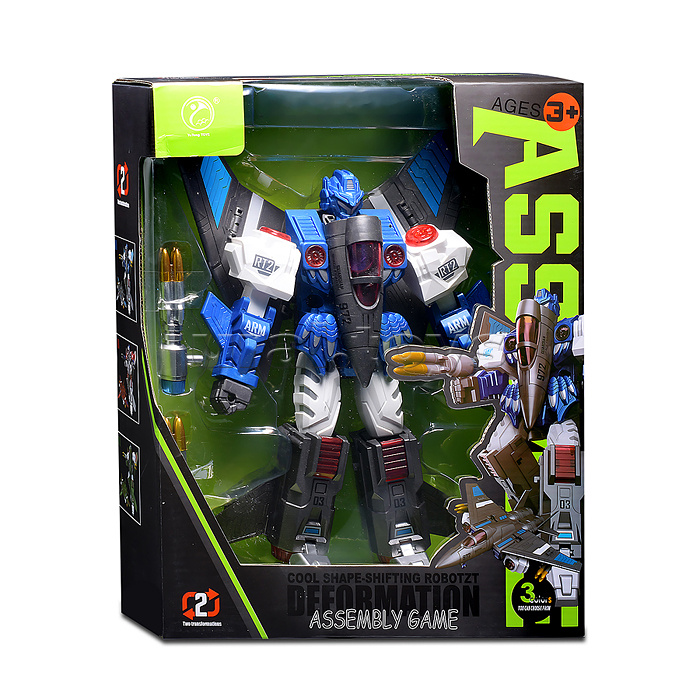 Робот трансформирующийся в истребитель, в коробке