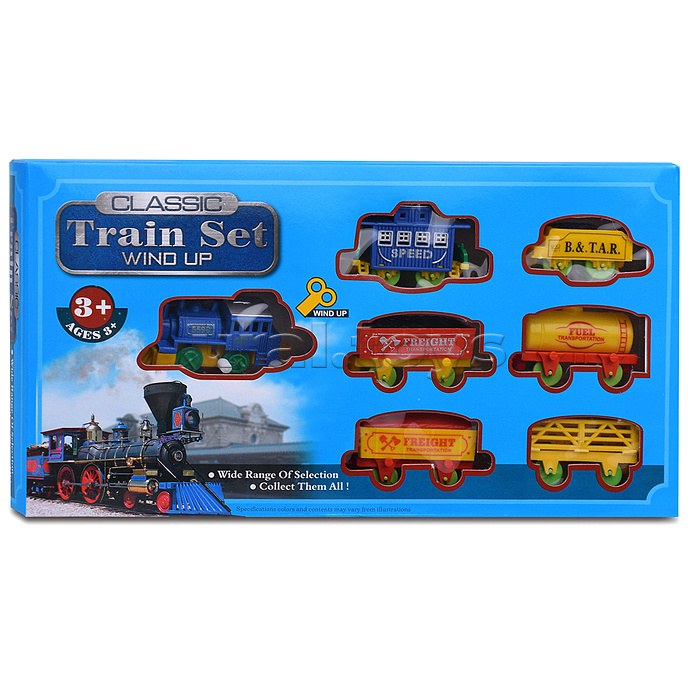 Железная дорога "Train Set-1" заводная, в коробке