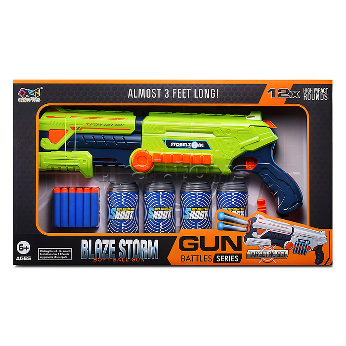 Набор тир "SafeShooter" с полимерными пулями, в коробке