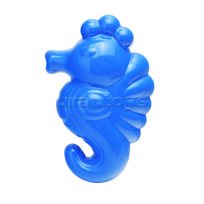 Набор №348: песочная мельница №2 с основанием ситечко среднее №2, ведро среднее с наклейкой, совок №2, грабельки №2, формочки (черепаха + морской конёк)