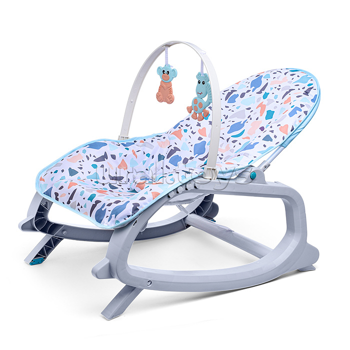 Шезлонг детский "Зверята" в коробке