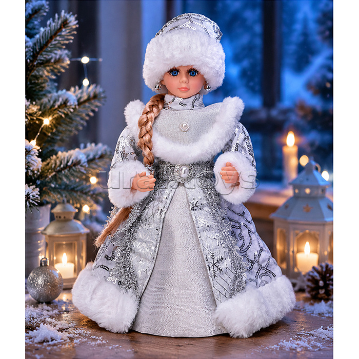 Кукла новогодняя DP-0125-30 "Снежная красавица"  (30 см)