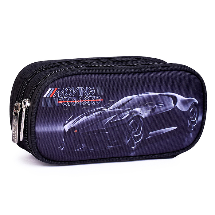 Пенал "Luxury Car" 22x9,5x7 см, овальный для 60 предметов, 2 отделения на молнии, одно с внутренним органайзером, плотный износостойкий полиэстер с водоотталкивающей пропиткой Пенал "Luxury Car" 22x9,5x7 см, овальный для 60 предметов, 2 отделения на молнии, одно с внутренним органайзером, плотный износостойкий полиэстер с водоотталкивающей пропиткой