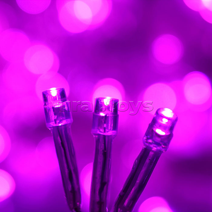 Электрогирлянда-занавес 3*2м, 320 ламп, розовый