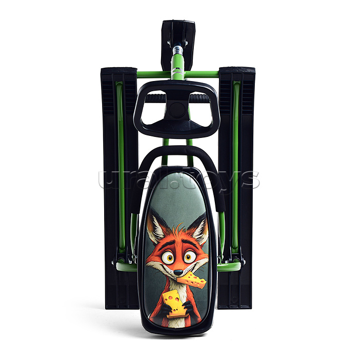 Игрушка Снегокат детский 212 "Play" разборный с высокой рамой и со спинкой (Хитрый лис)