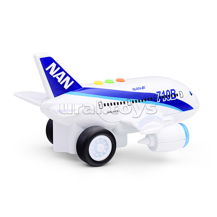 Самолет "Авиация" 1:200 (свет,звук) в коробке