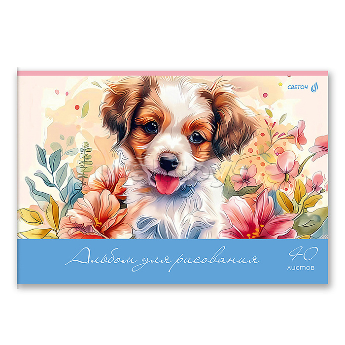 Альбом для рисования 40л. "Пушистые и пернатые" 100 г/м2 A4 на скобе . Альбом для рисования 40л. "Пушистые и пернатые" 100 г/м2 A4 на скобе .