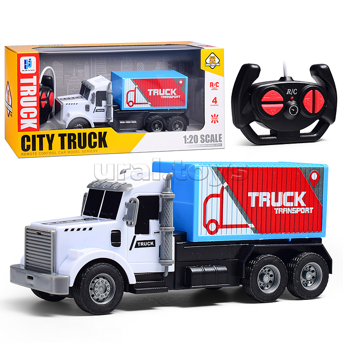 Машина "Контейнер" р/у, 27 MHz, в коробке