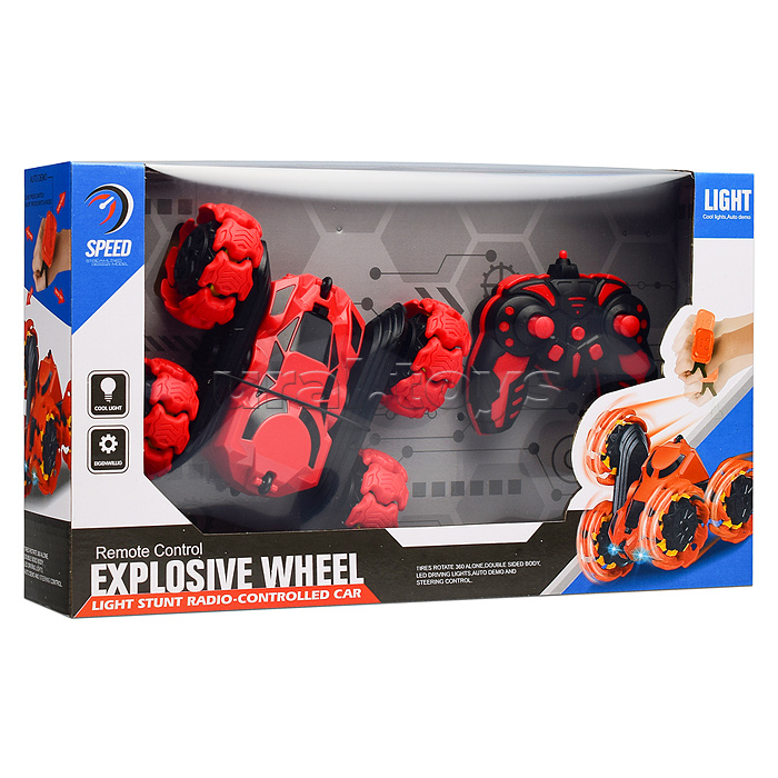 Машина "Explosive wheel" р/у, 27 MHz, в коробке Машина "Explosive wheel" р/у, 27 MHz, в коробке