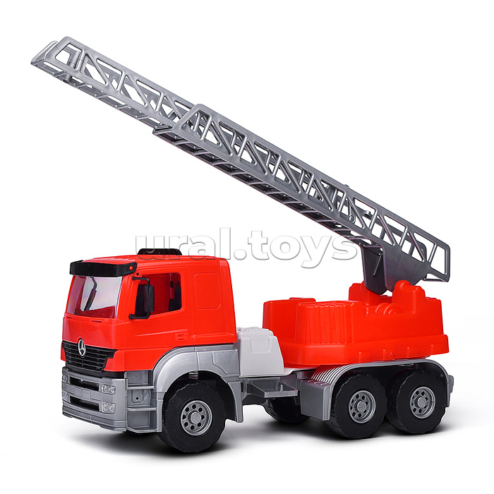 Пожарная машина  Мерседес "Axor" 3-х осный, в сетке