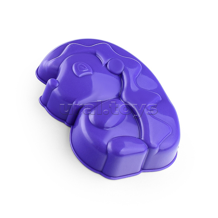 Песочный набор №103 (ведро-цветок 0,3 л, сито, грабли, совок, 2 формочки)