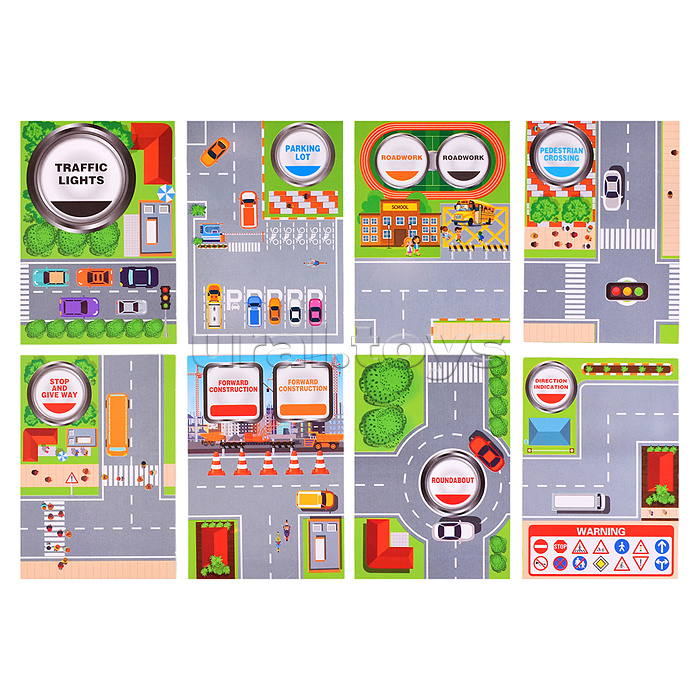 Игровой набор "Дорожные знаки" в коробке Игровой набор "Дорожные знаки" в коробке